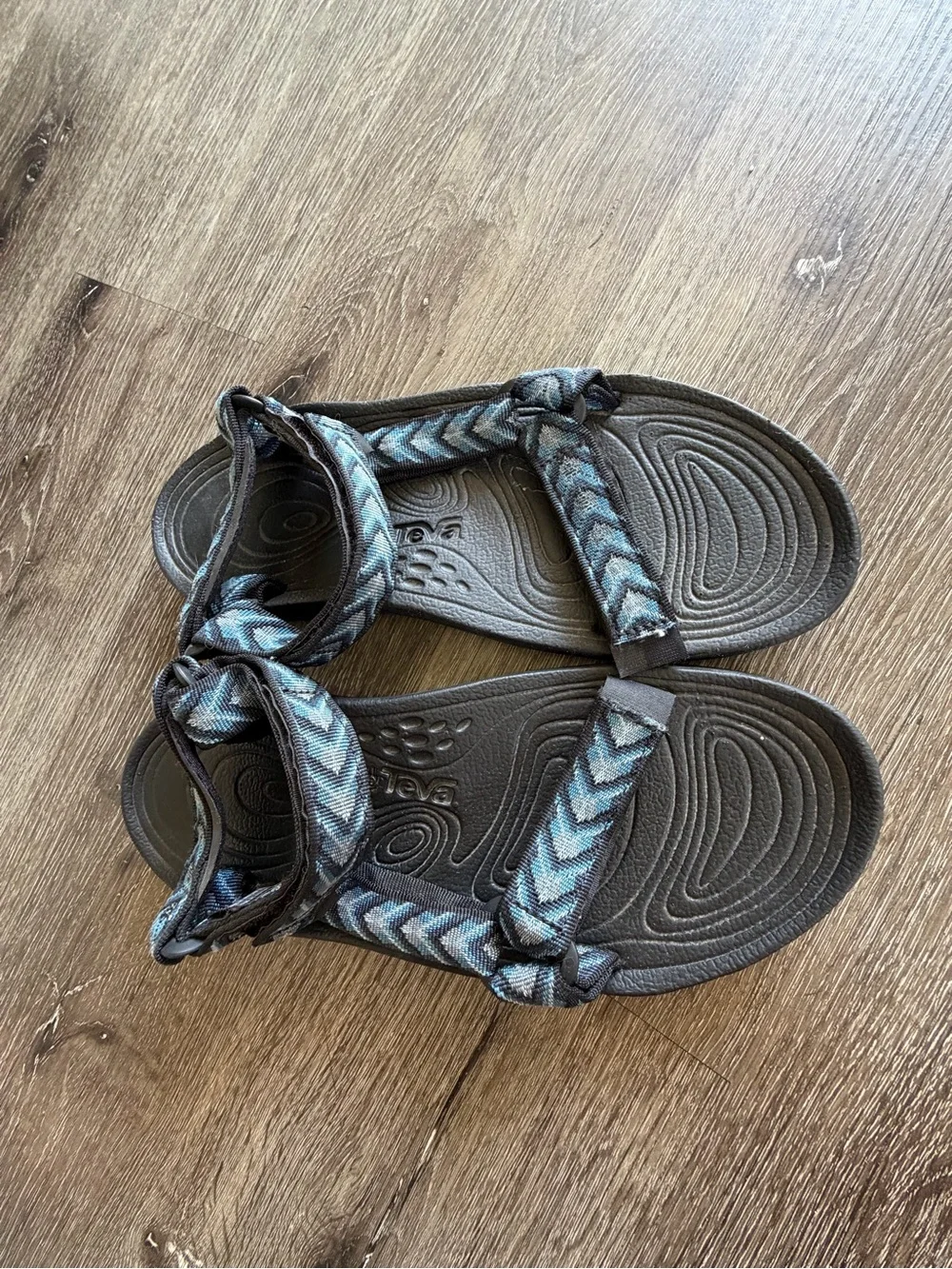 Teva Women's Braided Sport Sandals - Black & Gray